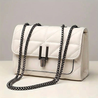 Bolso Femenino Transversal Matelassé en Piel PU con Cadena Modelo Emilly